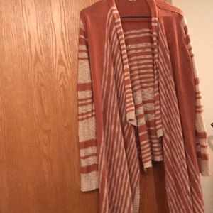 High and Low Long Sleeved Cardigan